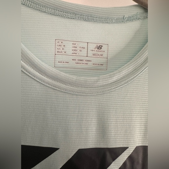 New Balance Mint and Black Graphic Tee - Picture 3 of 8